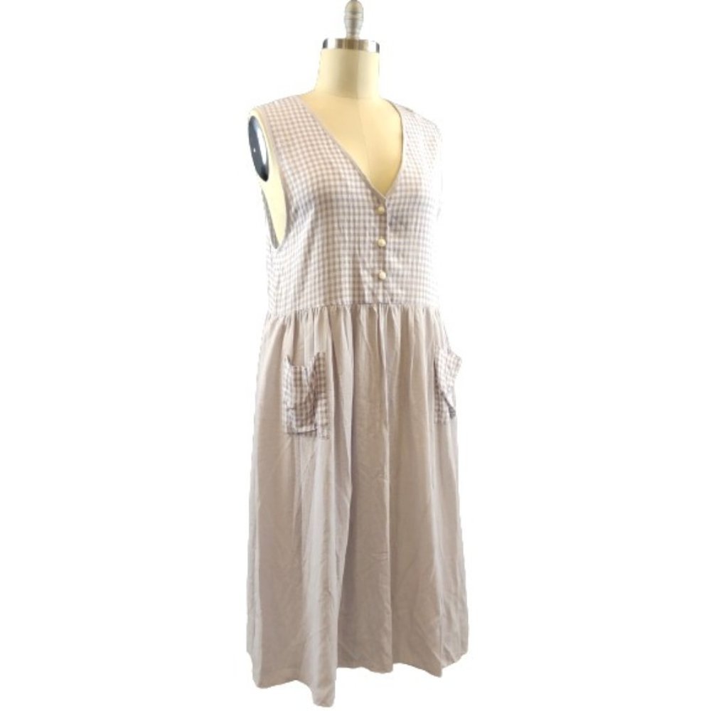 Vintage Carol Anderson Lavender Gingham Dress